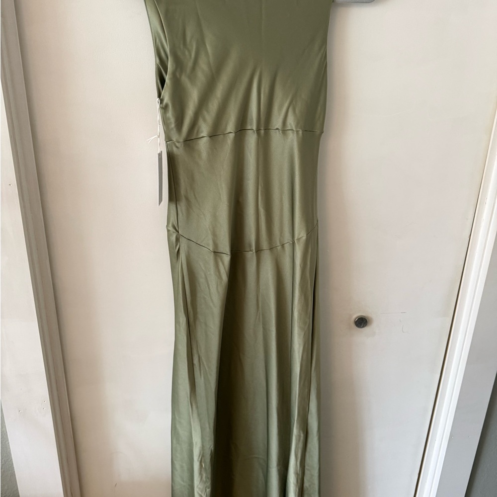 Reformation Dessa Artichoke Satin Maxi Dress - Picture 5 of 6
